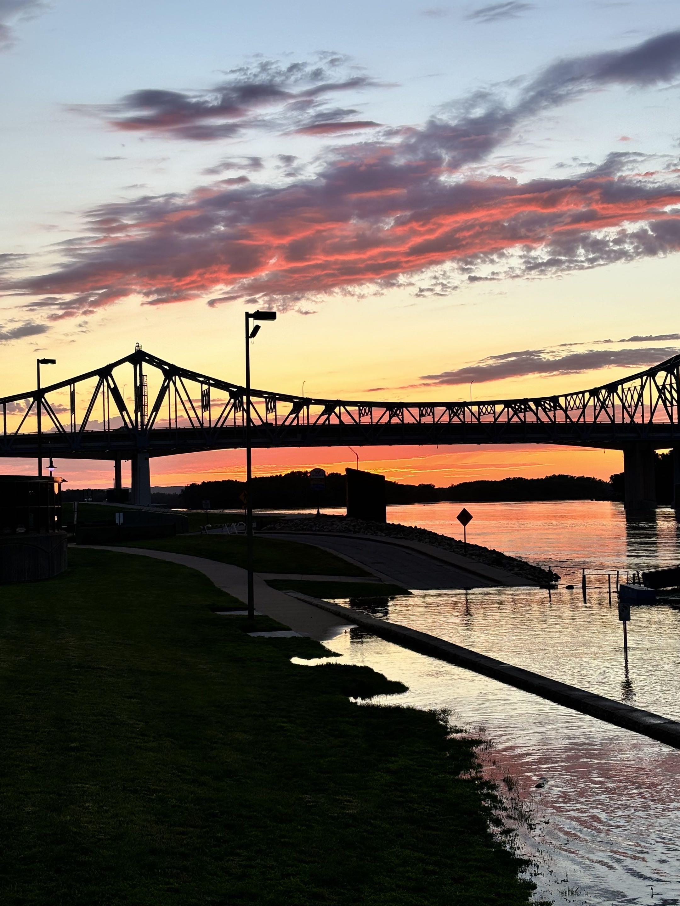 The bridge over the Mississippi in Winona, MN